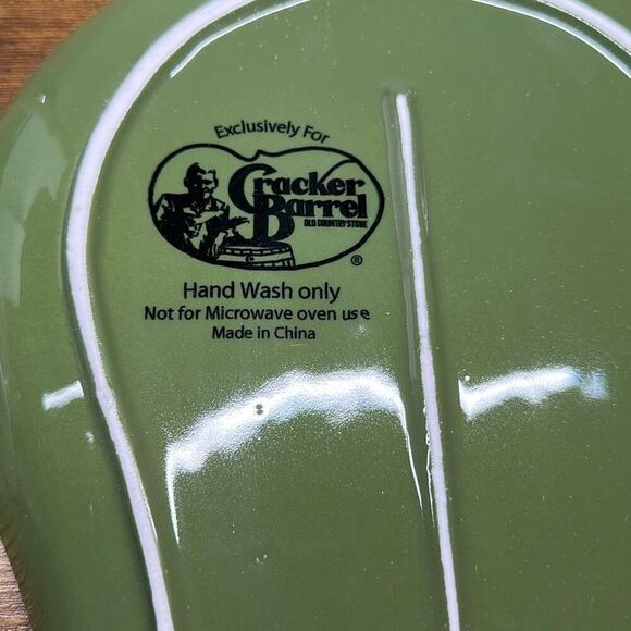 Cracker Barrel Avocado Chip N Dip Platter Serve ware Green  Party Dish Fiesta - Picture 6 of 6